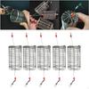 5pcs Carp Fishing Cage Feeder Basket Holder, Anti-rust Coarse Small Tackle Kit