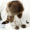 Winter Hat Cute Raccoon Shape Thermal Hat Warm Soft Comfortable Ear-covering Headwear for Adult Children