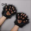 1 Pair Winter Gloves Wolf Paws Foxes Claws Mittens Friendly To Skin Thermal Insulation Gloves Party Cosplay Costume