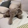 Nordic style lying down elephant throw pillow plush toy doll soothes baby elephant doll children sleep with rag doll