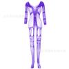 Sexy Underwear New Women's Transparent Jacquard Sexy One-piece Mesh Garment Suspenders Pantyhose Hollow Long-sleeved Garters
