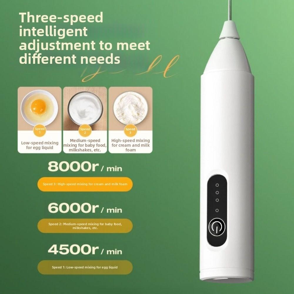 2 шт. Портативный электрический вспениватель молока Сделай сам Мини-пенообразователь Ручной венчик Приготовление капучино
