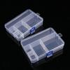 Прозрачный пластиковый контейнер для шкатулки для хранения драгоценностей для коробки ожерелья кольца сережек