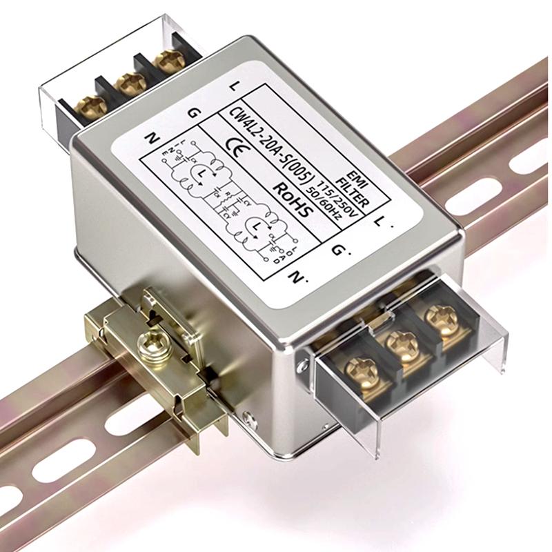 CW4L2-40A-S(005) Однофазный 220В фильтр питания AC EMI источник питания защита от помех CW4L2-40A-S