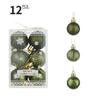 12PCS Durable Plastic Christmas Ball Set 4cm 5 Colors Xmas Ornament Ball Suspensable Xmas Baubles Showcase