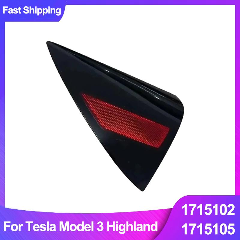 For Tesla Model 3 Highland Rear Charging Port Cover Taillight Reflector Trim Panel 1715104-00-B 1715105-00-B Replacement Parts