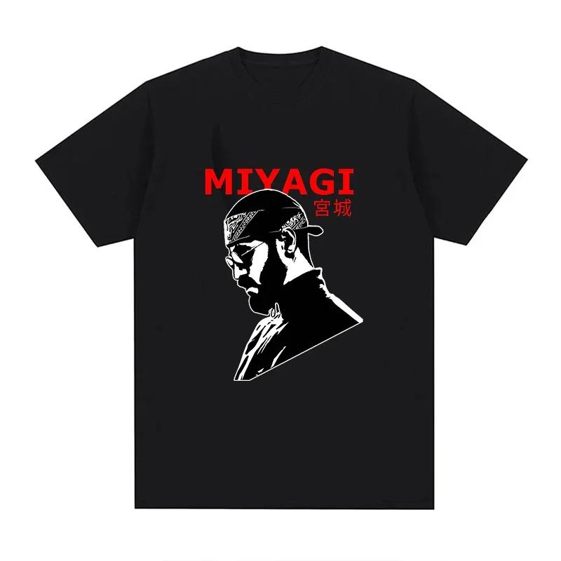 Футболка Hajime Miyagi Andy для мужчин и женщин, больших размеров, модная, с круглым вырезом, повседневная, уличная, дышащая, свободного покроя, с принтом, унисекс