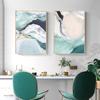 1 шт., интерьерные картины, постер, офисный домашний декор, холст, картина, украшение для спальни, стены в скандинавском стиле, зеленое море, гостиная, без рамки