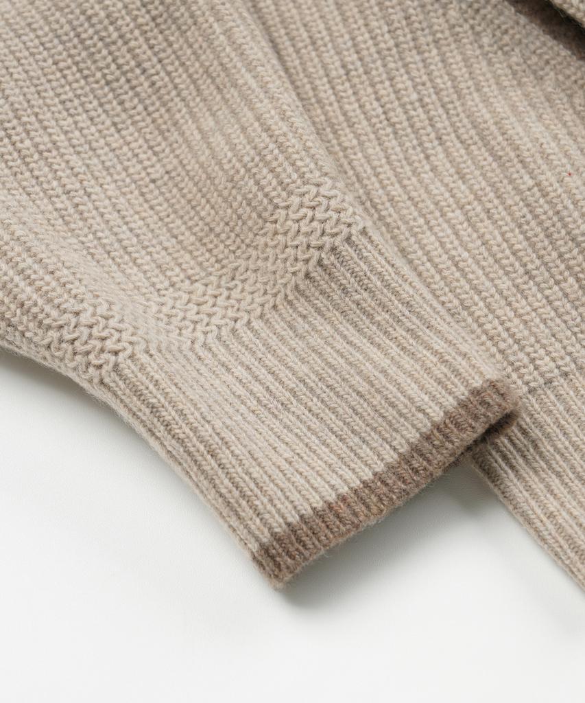 Свитер с капюшоном FRIZMWORKS 'Kangaroo Knit' _ Овсяный