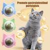 Мяч кошачьей мяты, съедобный мяч кошачьей мяты, игрушка, безопасная и здоровая, для котят, жевательная игрушка для чистки зубов, настенное лакомство, игрушка-лизунец для кошек в помещении