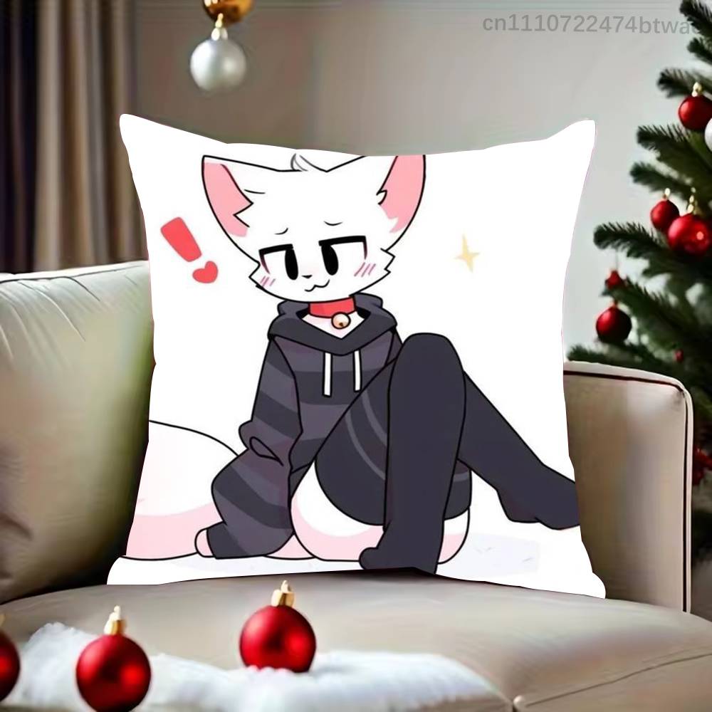 BBoykisser Cute Silly Cat Pillowcases Cute Funny Pillow Case For Wedding Party Home Decor Comfy Pillow Cove