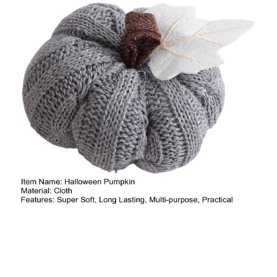 1/3Pcs Mini Knit Pumpkins Realistic Looking Faux Fall Harvest Crochet Pumpkins Thanksgiving Table Setting Small Knit Pumpkins