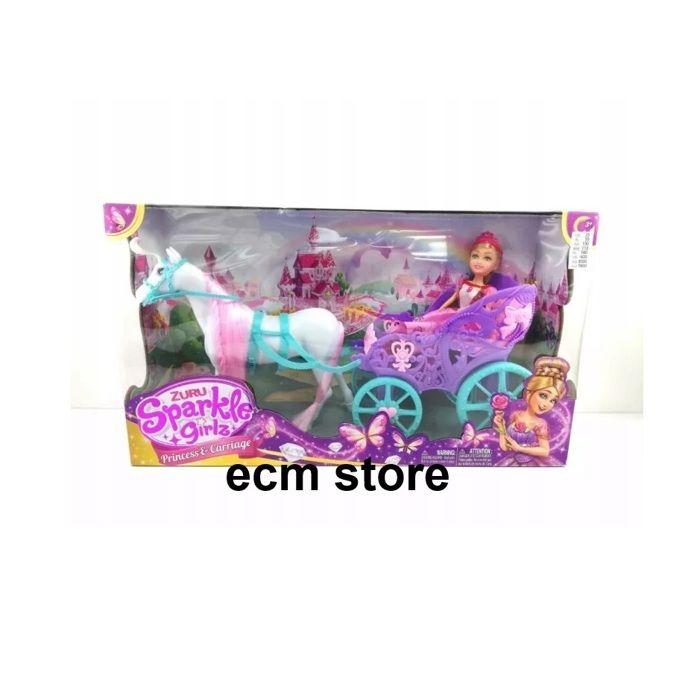 ZURU Sparkle Girlz Princess &; Horse and Carriage Figurine Toy Game