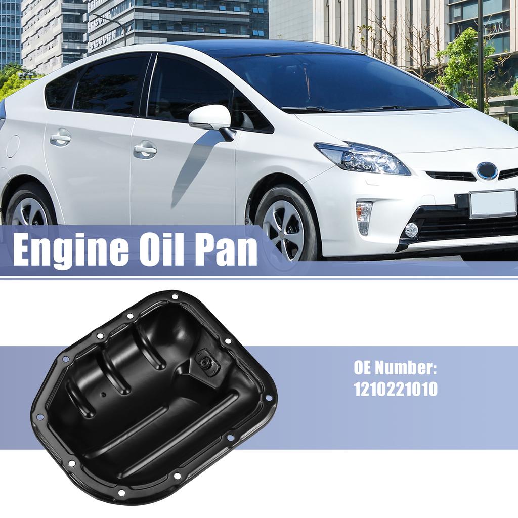 X Autohaux Car Engine Oil Pan No.1210221010 for Scion xA 2004-2006 for Scion xB 2004-2006 for Toyota Prius 2001-2009
