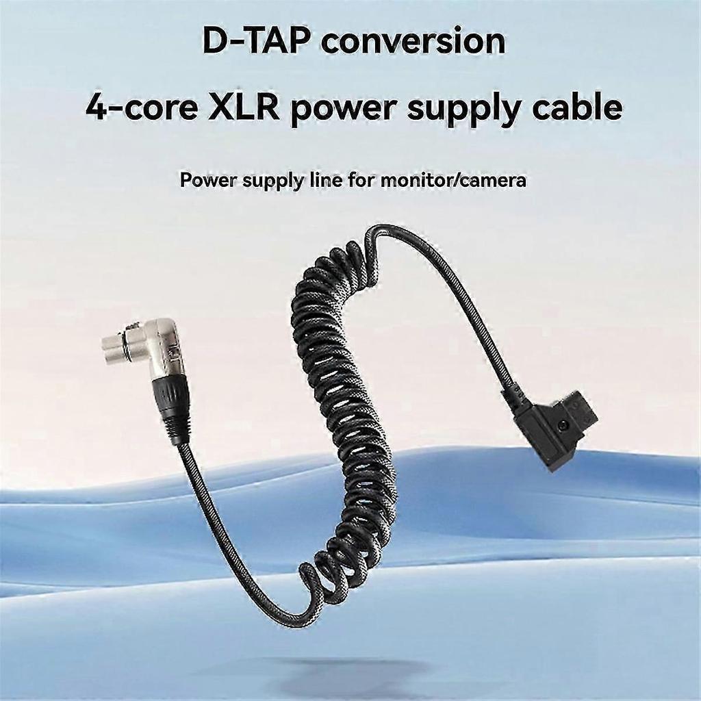 For Monitor Power Cable D-Tap to XLR 4-Pin Plug for Cameras Monitors DTAP Male to XLR Female Power