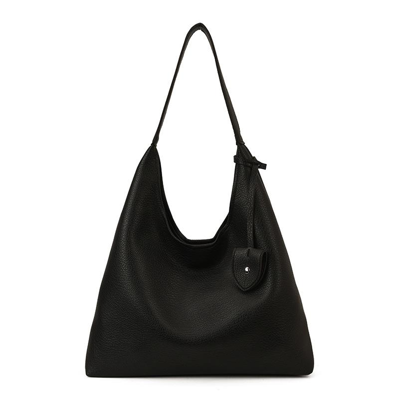 Сумка премиум-текстуры большой вместимости женская 2025 осень-зима новая Maillard расслабленная повседневная на плечо тоут