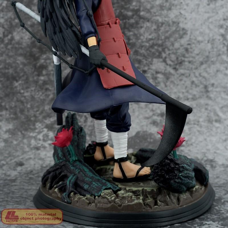 Anime Ninja Shippuden Uchiha Madara Circular Fan Battle Figure Statue Toy Gift