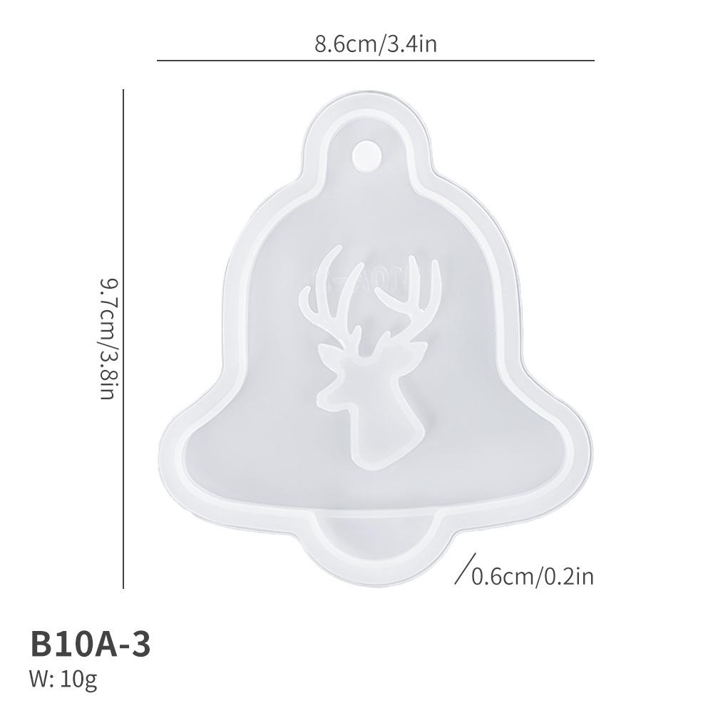 Силиконовая форма для рождественского кулона «Олень и кошачья лапка»