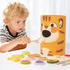 Parent Child Simulation Tiger Feeding Game Early Childhood Education Baby's Fine Action Chopsticks Spoon Training Toy