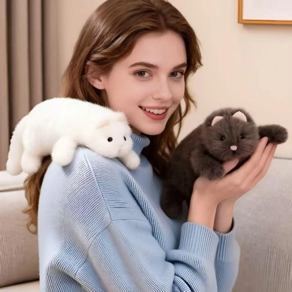 Realistic Design Plush Ferret Stuffed Toy Lifelike Appearance Ferret Stuffed Animal Kids Gift