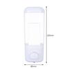 500ML 1000ML No Drill Wall Mounted Manual Soap Dispenser Transparent Liquid Container for Hotel Bathroom Shampoo Shower Gel