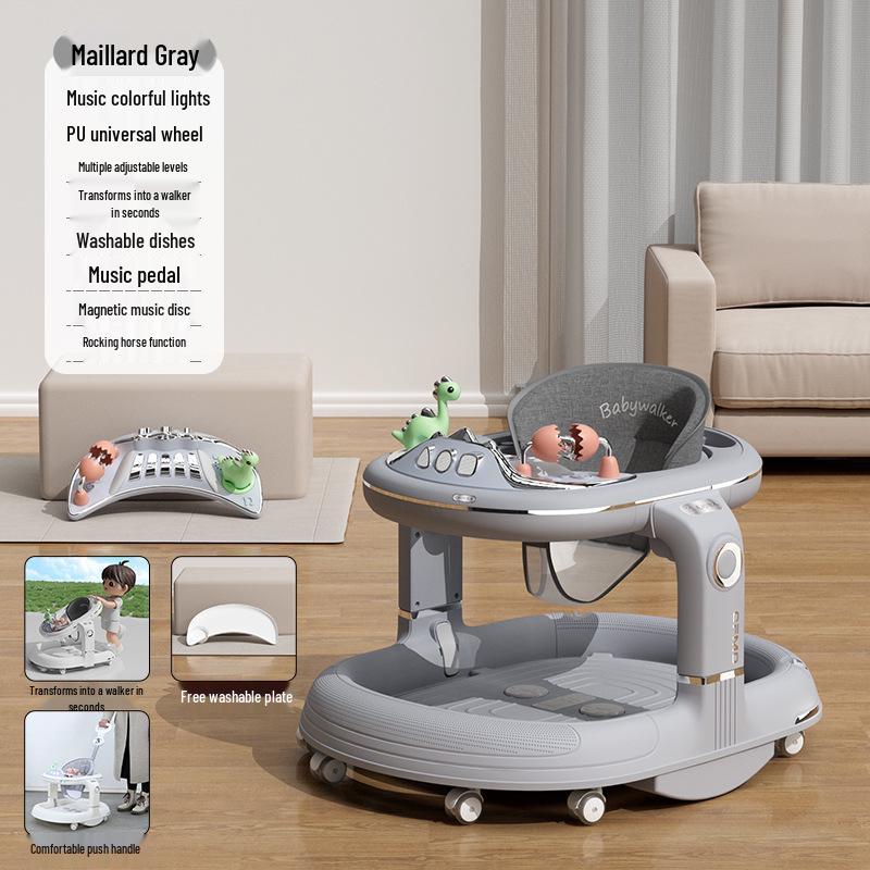 Многофункциональные детские ходунки: Защита от опрокидывания, Предотвращение О-образных ног, Обучение с помощью толкания для мальчиков и девочек