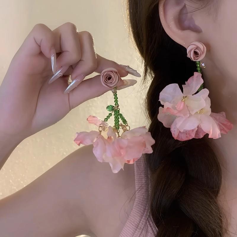 Вайб острой девчонки: 2025 Милые и Крутые Нишевые Серьги-кисточки - Шикарный и Стройнящий Длинный Дизайн