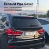 New 1Set Stainless Steel Car Exhaust Pipe Cover Automobiles Tail Throat For BMW M sports version X5 F15 2014-18 X6 F16 2015-19