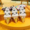 Adorable Cartoon Panda Keychain With Cute Ice Cream Stack Design Pvc Material
