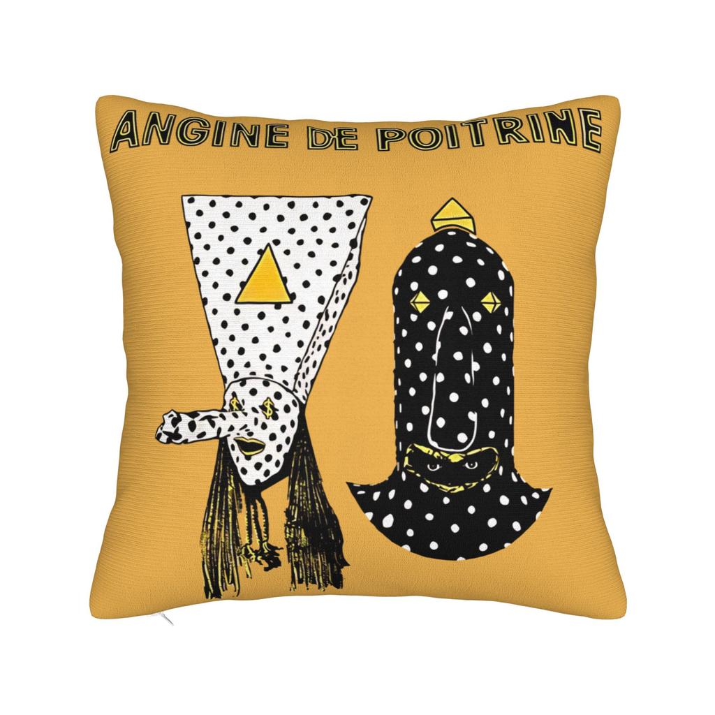 Angine De Poitrine Square Pillow Covers Polyester Car Sherpa Mantra Cushion Cover Cute Decor Throw Pillow Case