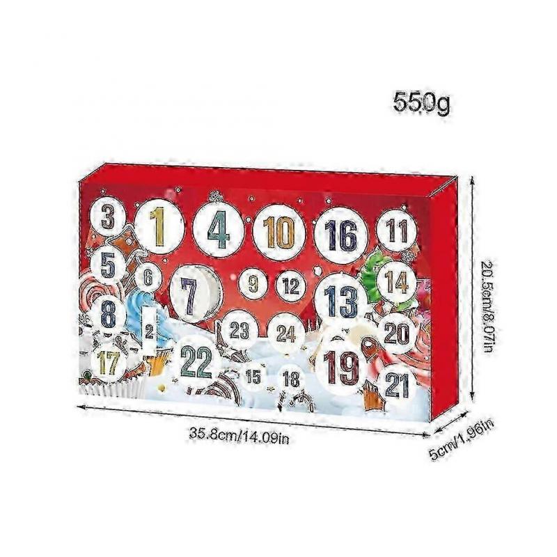 24 дня слайма и набора Рождественский календарь обратного отсчета Масло Игрушки для снятия стресса
