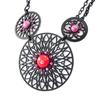 [H9007] - Дизайнерское колье «Кармен» красно-розовый