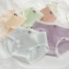 Cotton Panties Women'S Mid-Rise Breathable Briefs Large-Size