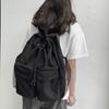 Drawsting Backpacks For Women Casual Canvas Lady Backpacks Light Weight Students Shoulder Bag Large Capacity Travel Rucksack MIT