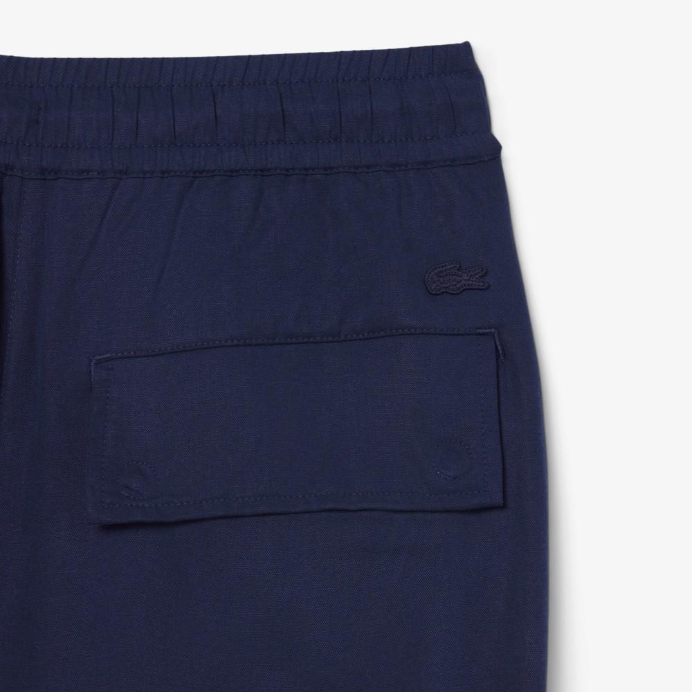 Lacoste Женские повседневные брюки-джоггеры из смесовой льняной ткани HF6777-56G166