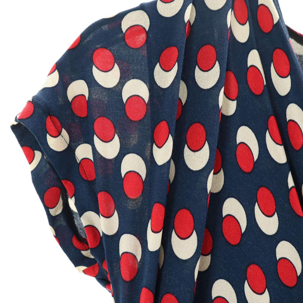 Max Mara Платье длиной до колена с рукавами-фонариками S Темно-синий Женский Б/у