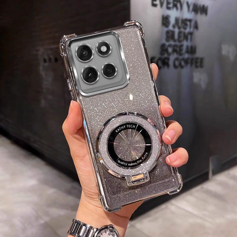 Роскошный блестящий четырехгранный чехол для Motorola Signature Moto Edge 70 Ultra 60 Fusion 50 Pro G87 G77 G67 G86 Power Ударопрочный чехол