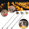 Bell Candle Extinguisher with Telescopic Handle Rotating Metal Tealight Candle Wick Flame Snuffer Putting Out Candle Stopper Tools Universal Candle