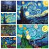 5D Diamond Painting Van Gogh Starry Sky Landscape Diamond Embroidery Painting Cross Stitch Painting Mosaic DIY Home Decoration