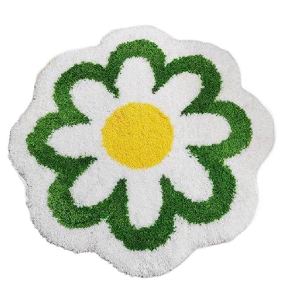 Cashmere Flower Shaped Carpet Anti-slip Rug Creative Floor Mat Hoom Decor