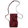 Bottega Veneta Cassette Intreccio Magnetic Closure Oiled Leather Crossbody Mini Bag Men bags Burgundy 667048VCQ722245