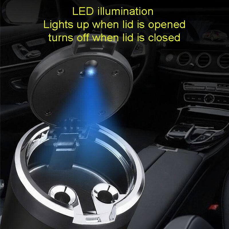 LED Light Car Ashtray,Heat-Resistant,car accessories,for mercedes-benz CLA CES CLS SLK GLK CLK SLS CLG GLE GLC GLB EQC GLA GLS