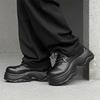Повседневная обувь на высокой подошве для увеличения роста, туфли дерби, мужская кожаная обувь, ретро, кроссовки «папины», трендовая новая толстая подошва 24309-J