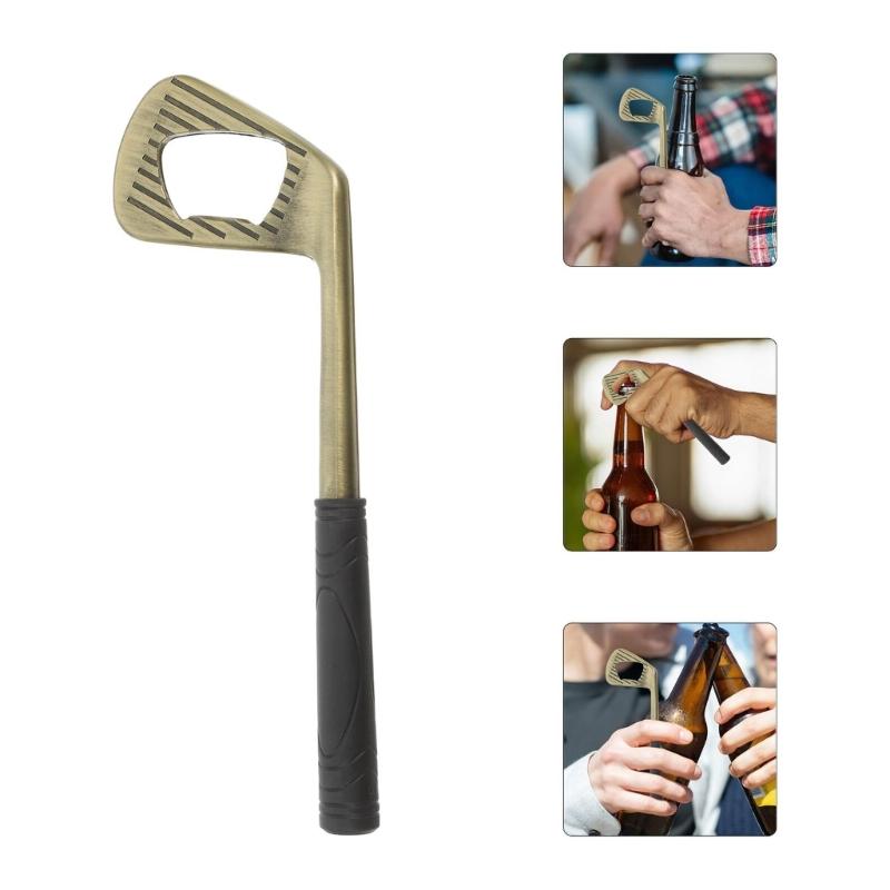 Coppers Bottle Opener with Golf Inspired Shape Corrosions Proof Durable Grip Portable Home Pubs Accessory for Parties Travel