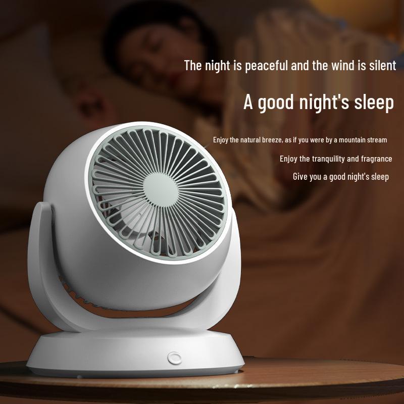 High-Power Ultra-Quiet Multifunctional Desktop Fan for Air Circulation