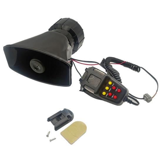 1 Set Car Siren Super Loud Universal 7 Sounds 12V Electric Siren Auto
