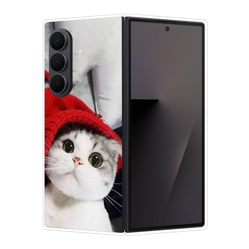 Прозрачный чехол для телефона Samsung Galaxy Z Fold 7 6 5 4 3 2 Защитная крышка Жесткий ПК Прозрачный Ударопрочный Бампер Для Samsung Z Fold7