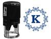 Printtoo Self Inking Office Стационарный восьмиугольник Celtic Swirl Frame Alphabet K Monogram R-40 Rubber