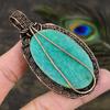 Amazonite Handmade Copper Wire Wrap Jewelry Pendant 3.15 j8K68