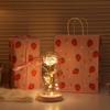 Eternal bouquet rose night light ornament bedroom decoration birthday gift girls girls children senior sense Qixi Festival
